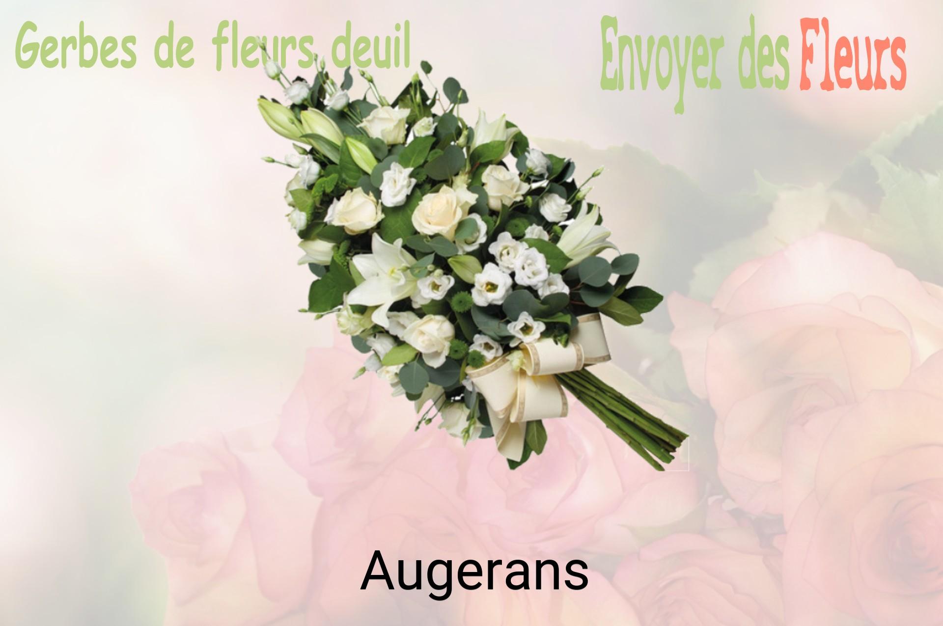 Gerbe de fleurs de deuil livrée à Augerans